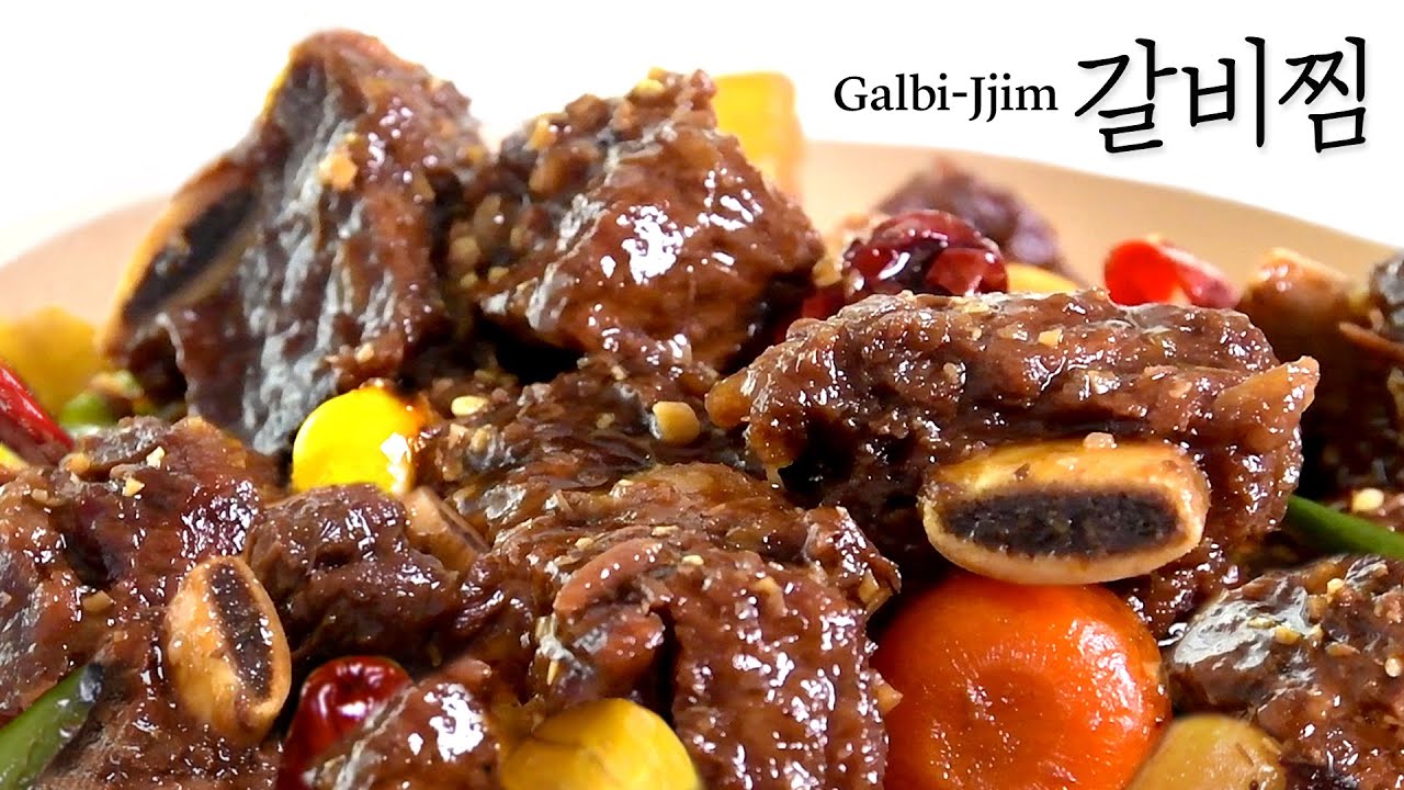 How To Make Galbi-Jjim : Seasoned Braised Beef Ribs - Youtube