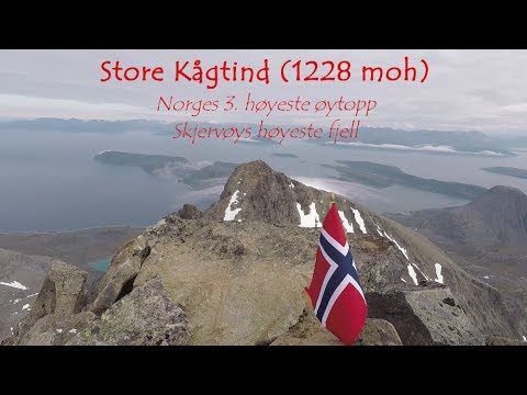 Store Kågtind (1228 moh), Norges 3. høyeste øytopp - Ut i Nord tur 29