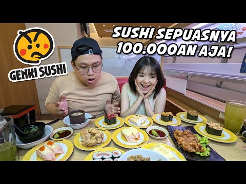 ALL YOU CAN EAT Di GENKI SUSHI, SUSHI SEPUASNYA PALING WORTH IT !!