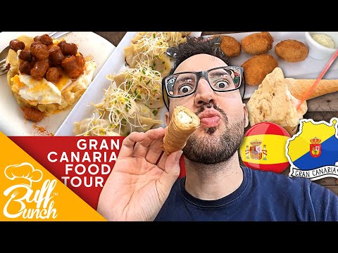 💃TASTING GRAN CANARIA - Food Tour of Gran Canaria (Spanish Food) [BUFFLUNCH]