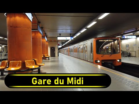 Metro Premetro Station Gare du Midi - Brussels 🇧🇪 - Walkthrough 🚶