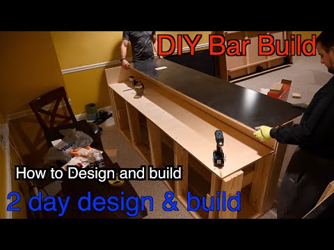 How to build a Home Bar - DIY Bar build/ How to Build a Bar