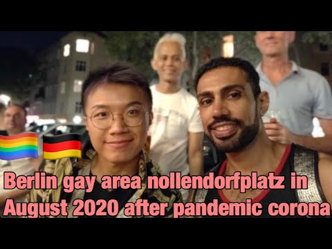 Berlin gay area nollendorfplatz In August 2020 after lockdown pandemic corona